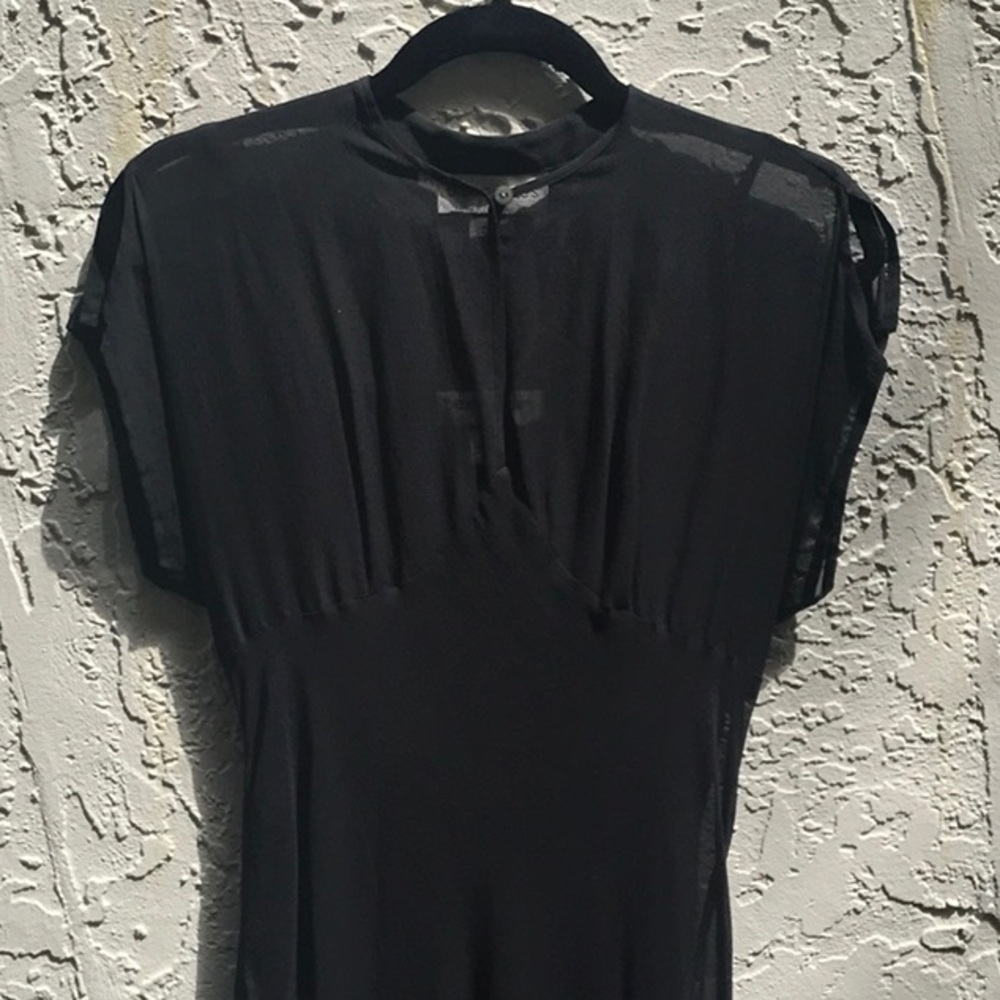 Vintage Bloomingdales silk black dress - Picture 3 of 5